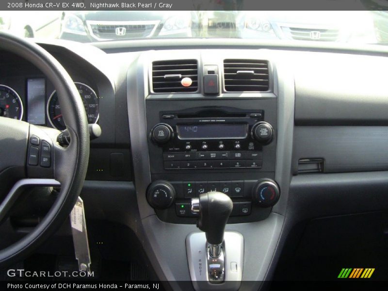 Nighthawk Black Pearl / Gray 2008 Honda CR-V EX 4WD
