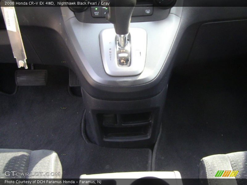 Nighthawk Black Pearl / Gray 2008 Honda CR-V EX 4WD