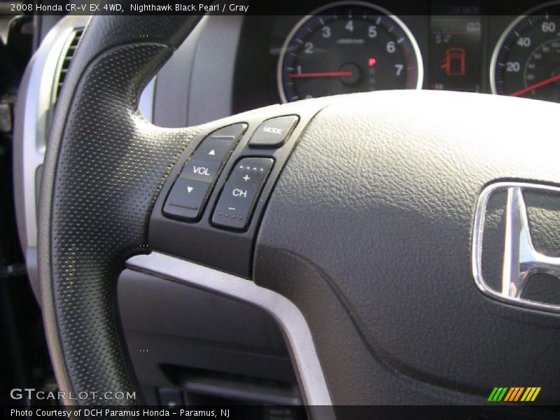 Nighthawk Black Pearl / Gray 2008 Honda CR-V EX 4WD