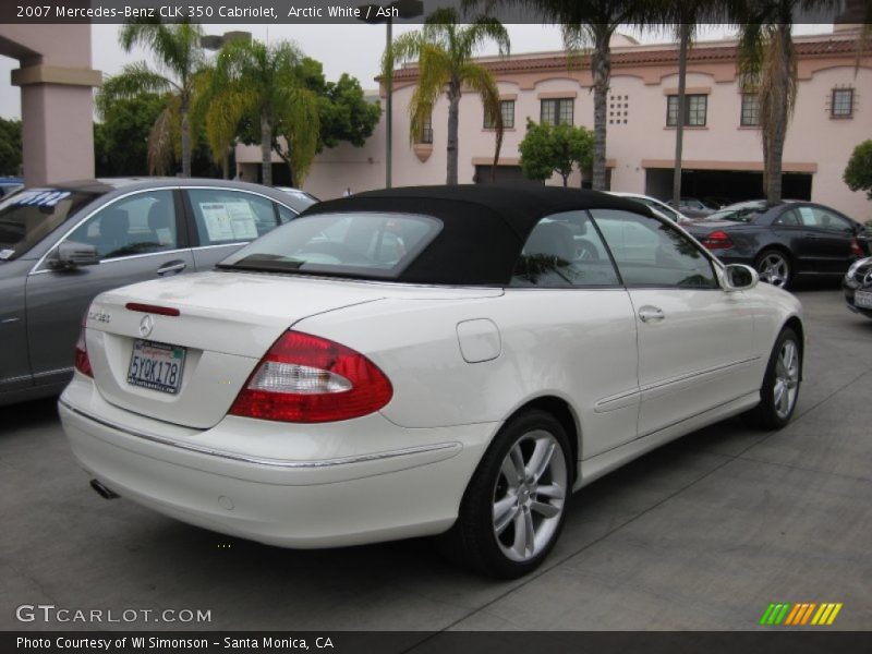 Arctic White / Ash 2007 Mercedes-Benz CLK 350 Cabriolet