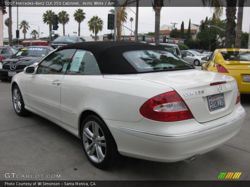 Arctic White / Ash 2007 Mercedes-Benz CLK 350 Cabriolet