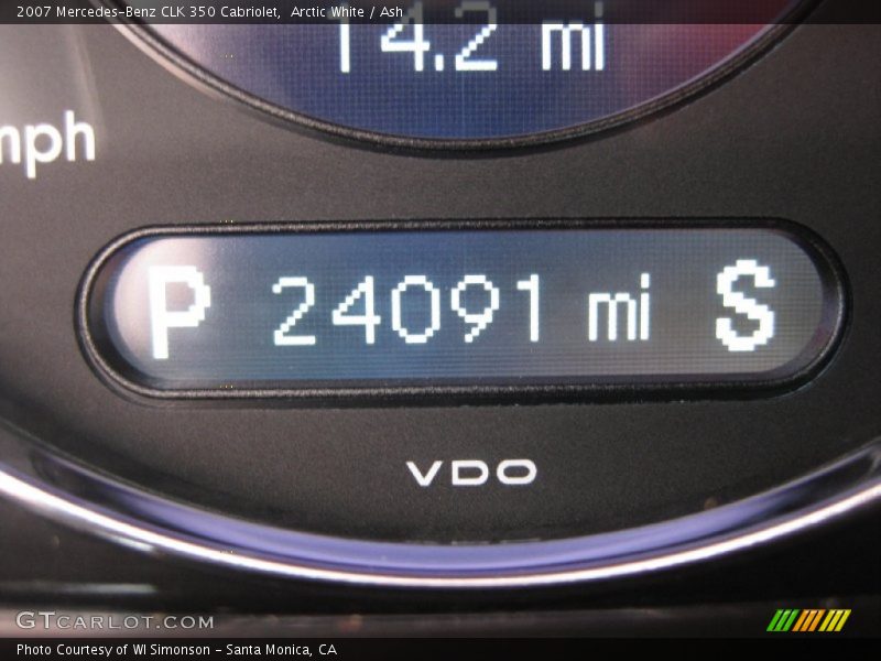 Arctic White / Ash 2007 Mercedes-Benz CLK 350 Cabriolet