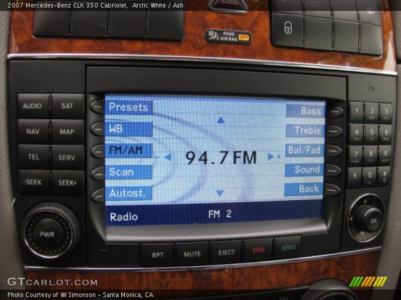Arctic White / Ash 2007 Mercedes-Benz CLK 350 Cabriolet