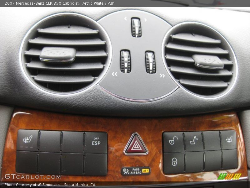 Arctic White / Ash 2007 Mercedes-Benz CLK 350 Cabriolet