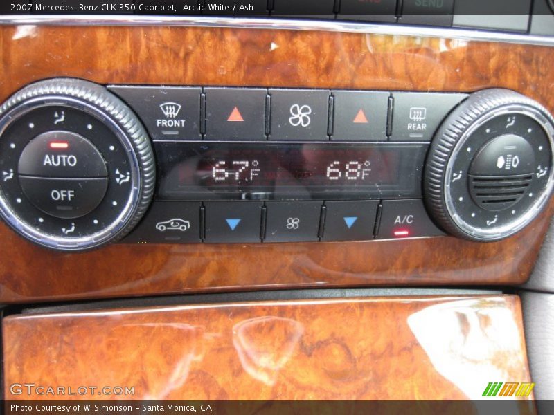 Arctic White / Ash 2007 Mercedes-Benz CLK 350 Cabriolet