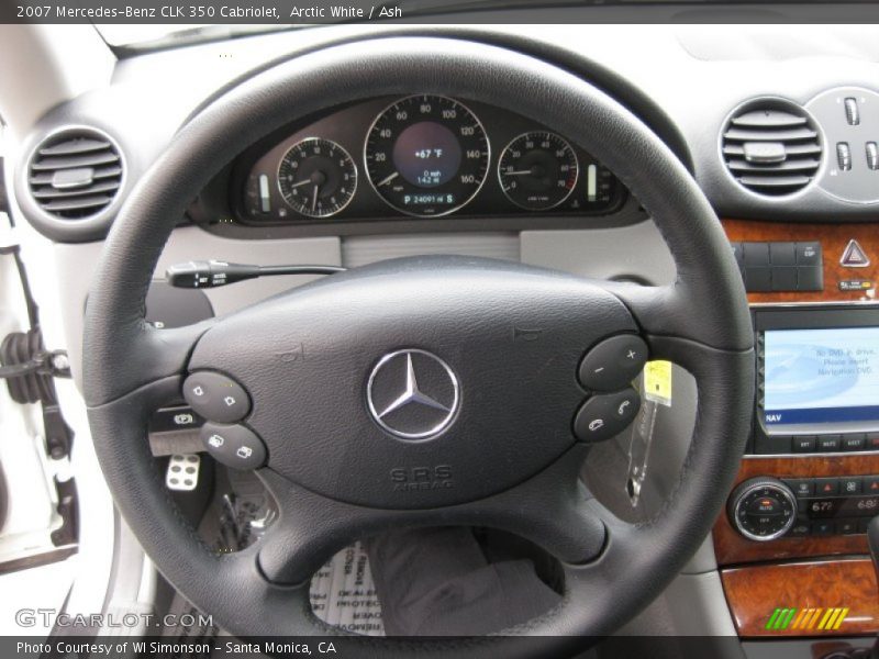 Arctic White / Ash 2007 Mercedes-Benz CLK 350 Cabriolet