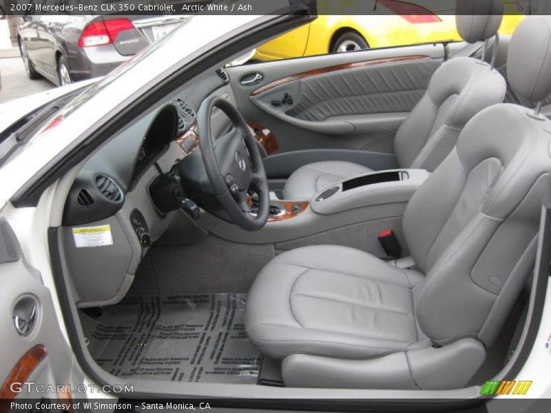 Arctic White / Ash 2007 Mercedes-Benz CLK 350 Cabriolet