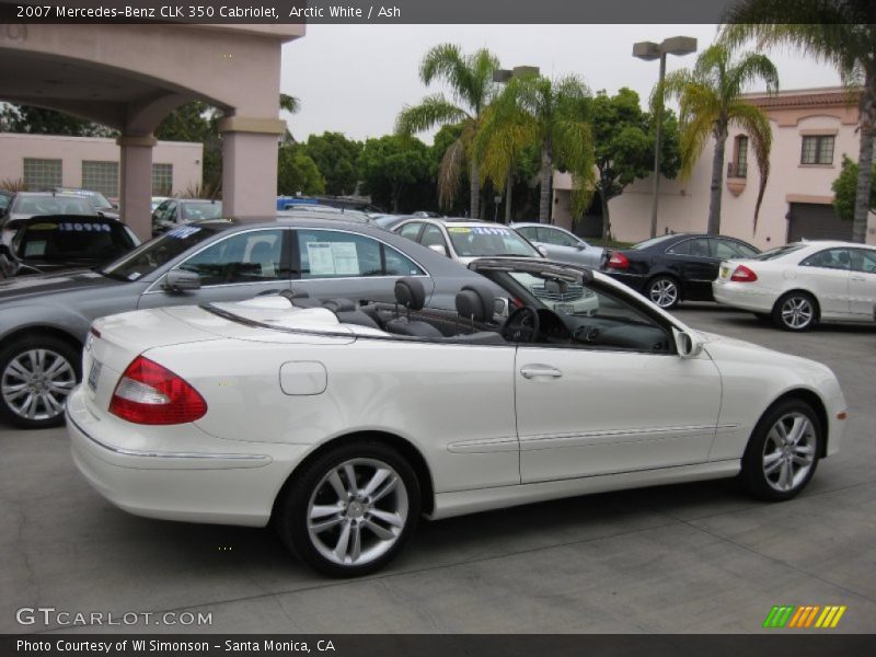 Arctic White / Ash 2007 Mercedes-Benz CLK 350 Cabriolet