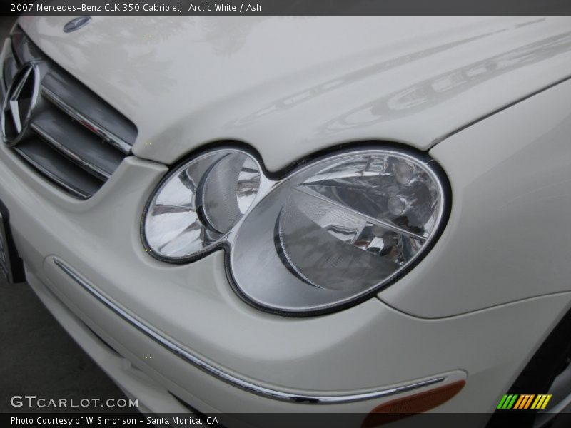 Arctic White / Ash 2007 Mercedes-Benz CLK 350 Cabriolet