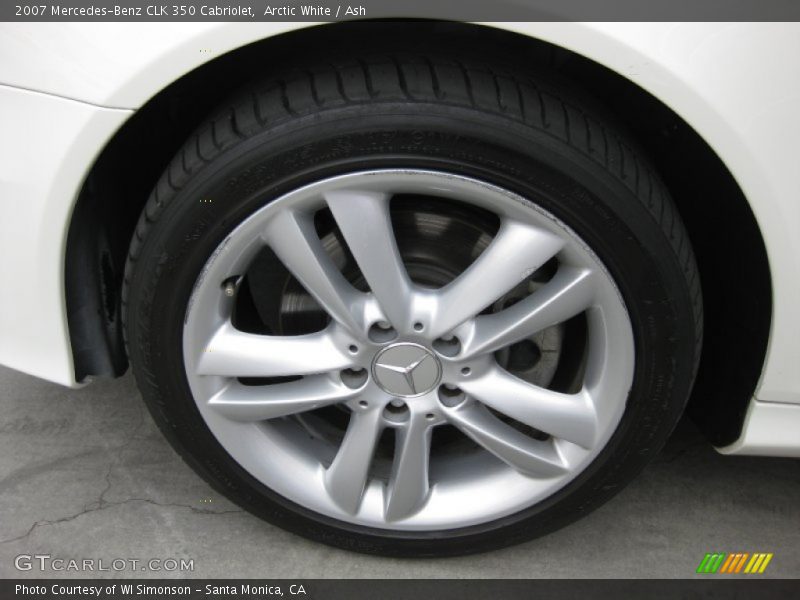 Arctic White / Ash 2007 Mercedes-Benz CLK 350 Cabriolet