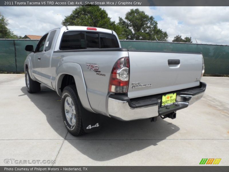 Silver Streak Mica / Graphite Gray 2011 Toyota Tacoma V6 TRD Access Cab 4x4