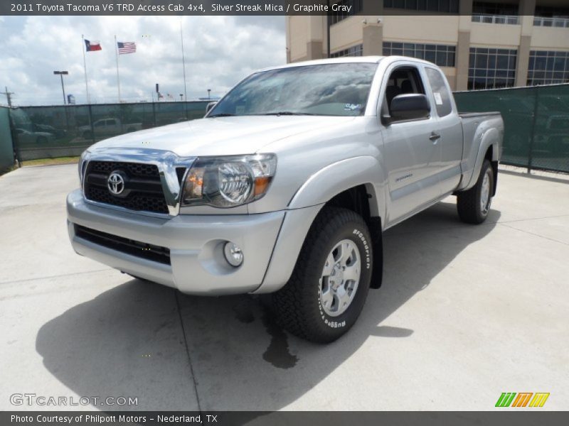 Silver Streak Mica / Graphite Gray 2011 Toyota Tacoma V6 TRD Access Cab 4x4