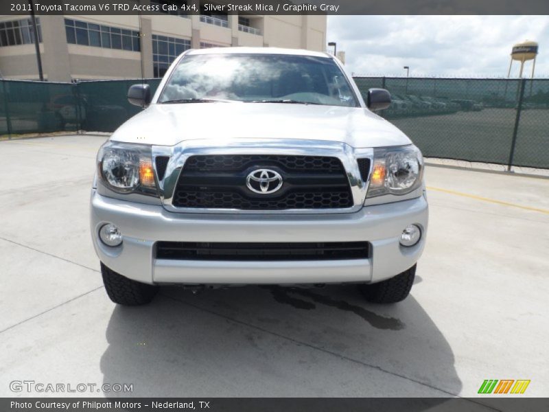 Silver Streak Mica / Graphite Gray 2011 Toyota Tacoma V6 TRD Access Cab 4x4
