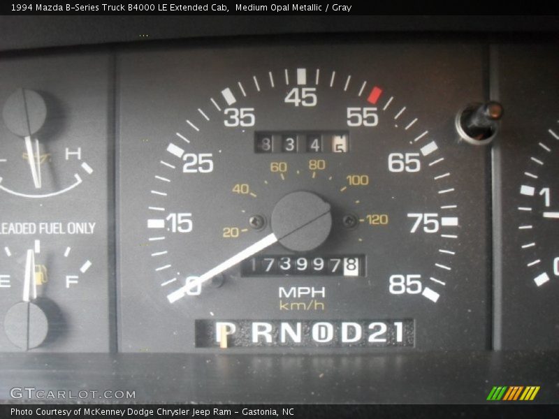 Medium Opal Metallic / Gray 1994 Mazda B-Series Truck B4000 LE Extended Cab