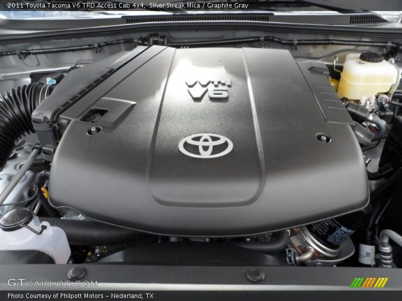 Silver Streak Mica / Graphite Gray 2011 Toyota Tacoma V6 TRD Access Cab 4x4
