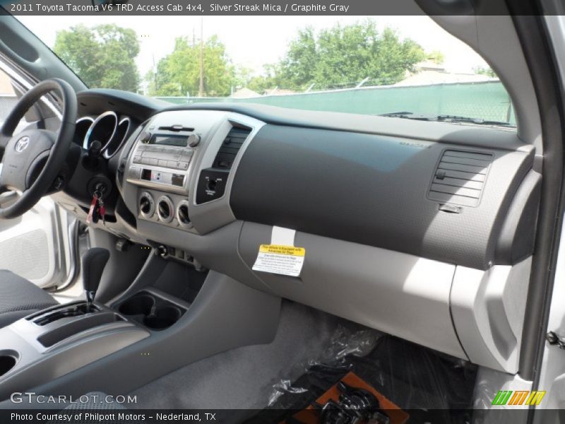 Silver Streak Mica / Graphite Gray 2011 Toyota Tacoma V6 TRD Access Cab 4x4