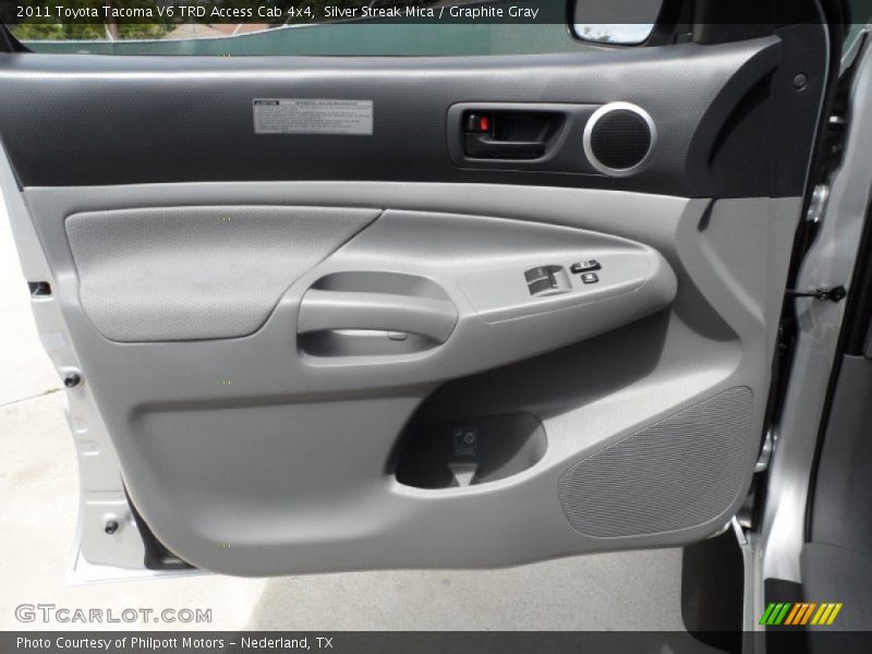 Silver Streak Mica / Graphite Gray 2011 Toyota Tacoma V6 TRD Access Cab 4x4