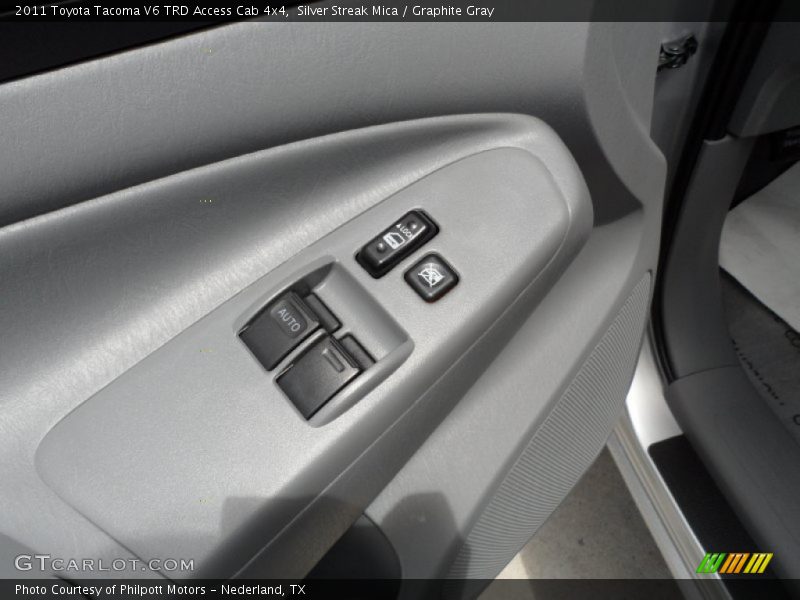 Silver Streak Mica / Graphite Gray 2011 Toyota Tacoma V6 TRD Access Cab 4x4