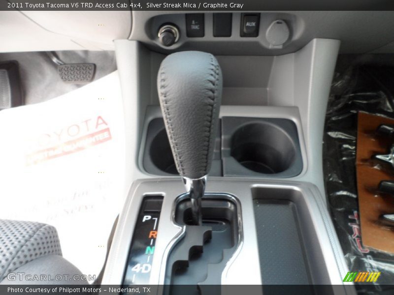 Silver Streak Mica / Graphite Gray 2011 Toyota Tacoma V6 TRD Access Cab 4x4