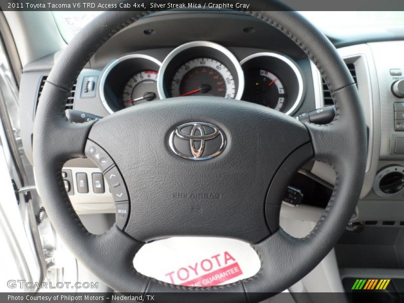Silver Streak Mica / Graphite Gray 2011 Toyota Tacoma V6 TRD Access Cab 4x4