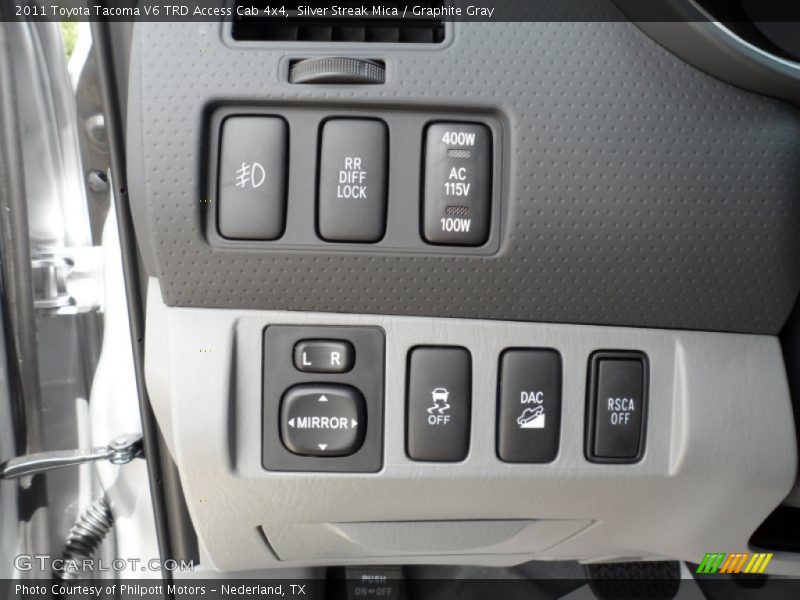 Silver Streak Mica / Graphite Gray 2011 Toyota Tacoma V6 TRD Access Cab 4x4