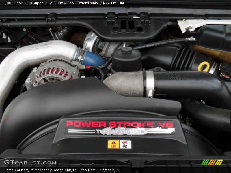 Oxford White / Medium Flint 2006 Ford F250 Super Duty XL Crew Cab