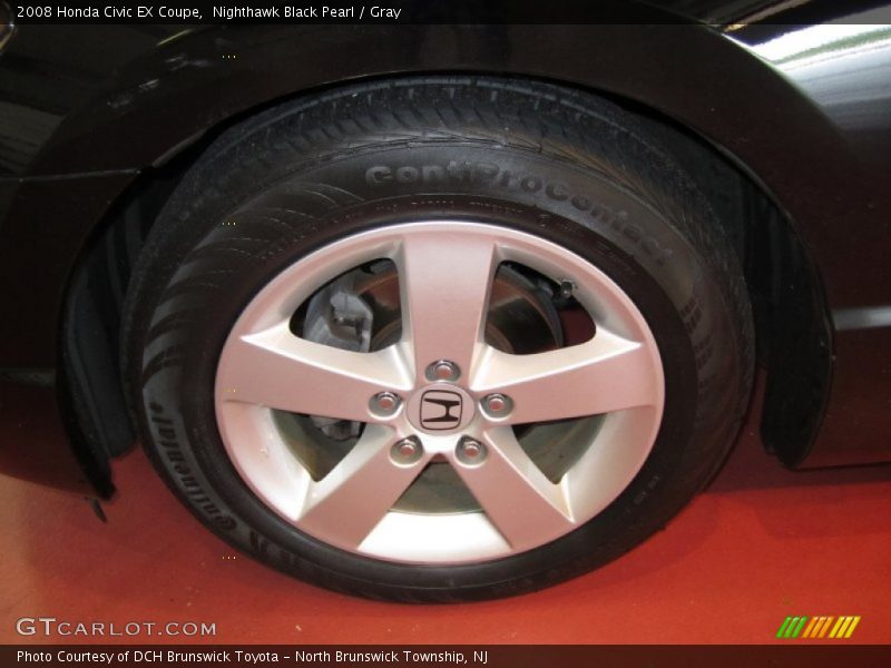 Nighthawk Black Pearl / Gray 2008 Honda Civic EX Coupe