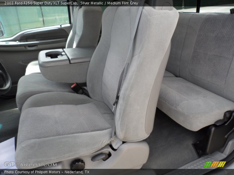 Silver Metallic / Medium Flint Grey 2003 Ford F250 Super Duty XLT SuperCab