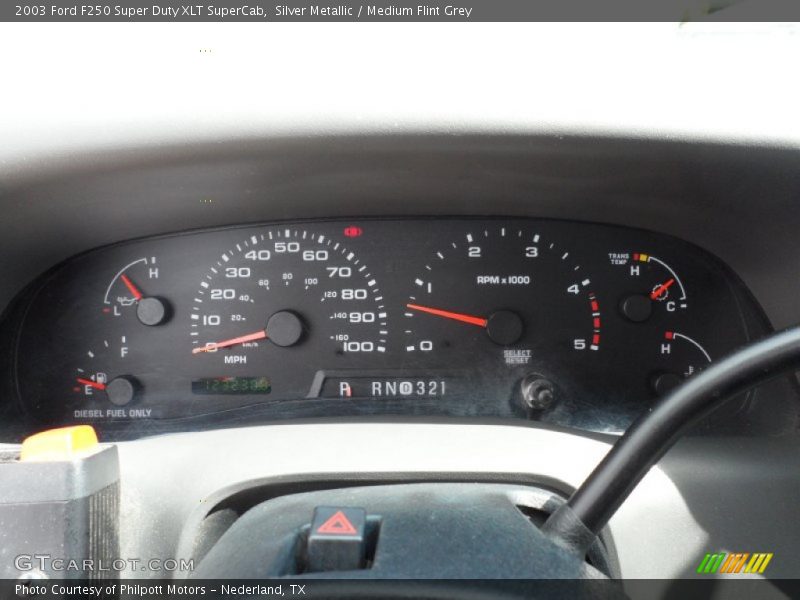  2003 F250 Super Duty XLT SuperCab XLT SuperCab Gauges