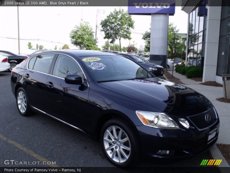 Blue Onyx Pearl / Black 2006 Lexus GS 300 AWD