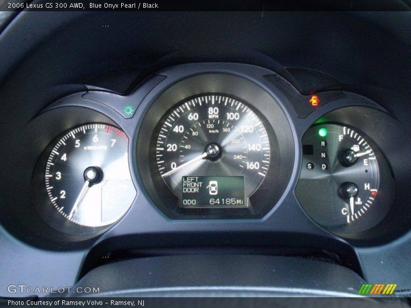 Blue Onyx Pearl / Black 2006 Lexus GS 300 AWD