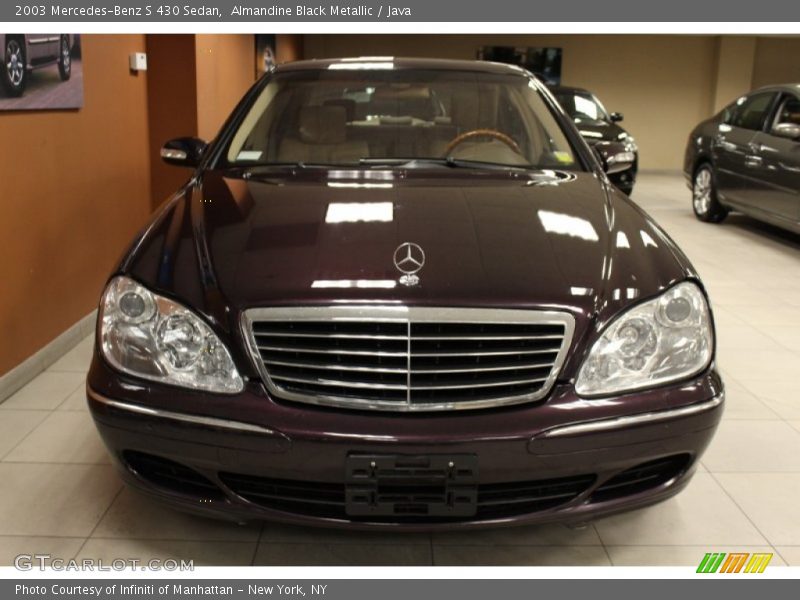 Almandine Black Metallic / Java 2003 Mercedes-Benz S 430 Sedan