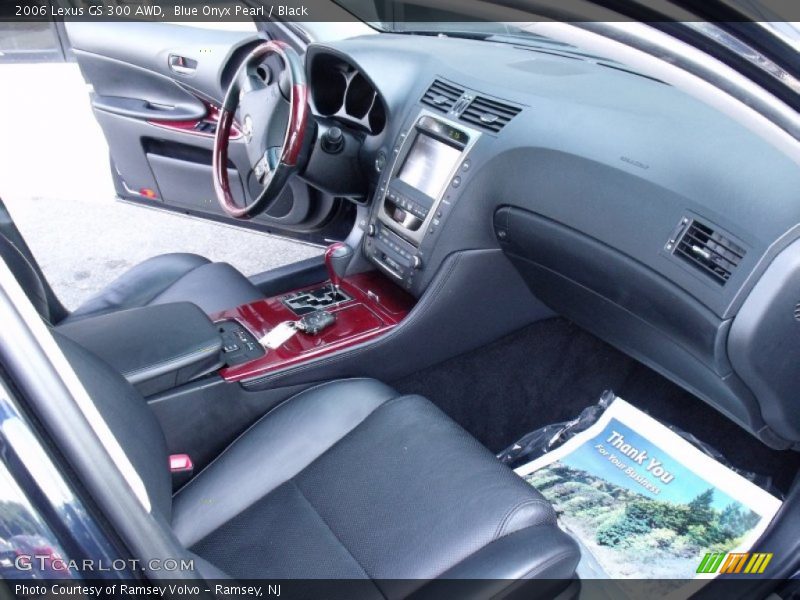Blue Onyx Pearl / Black 2006 Lexus GS 300 AWD