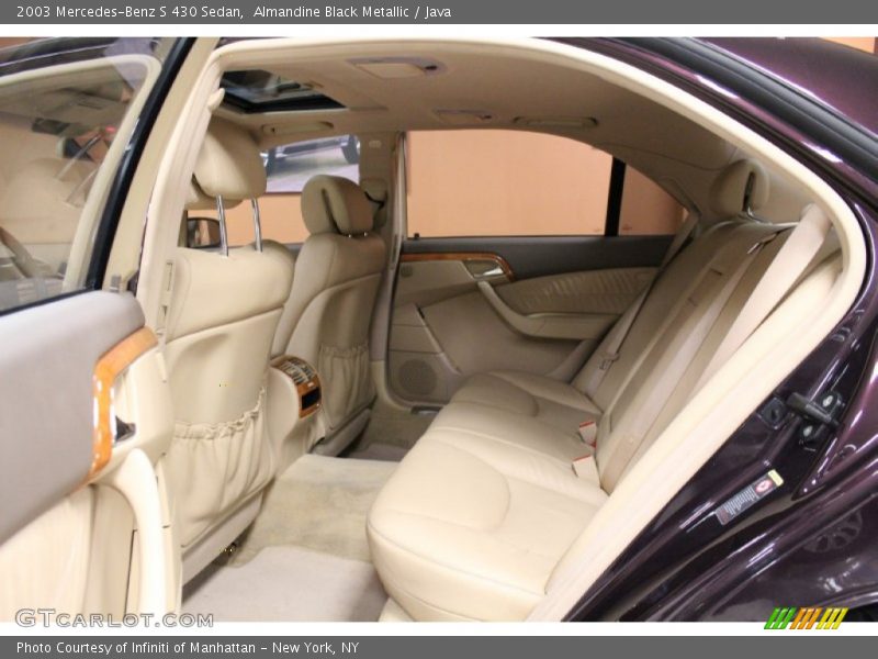 Almandine Black Metallic / Java 2003 Mercedes-Benz S 430 Sedan