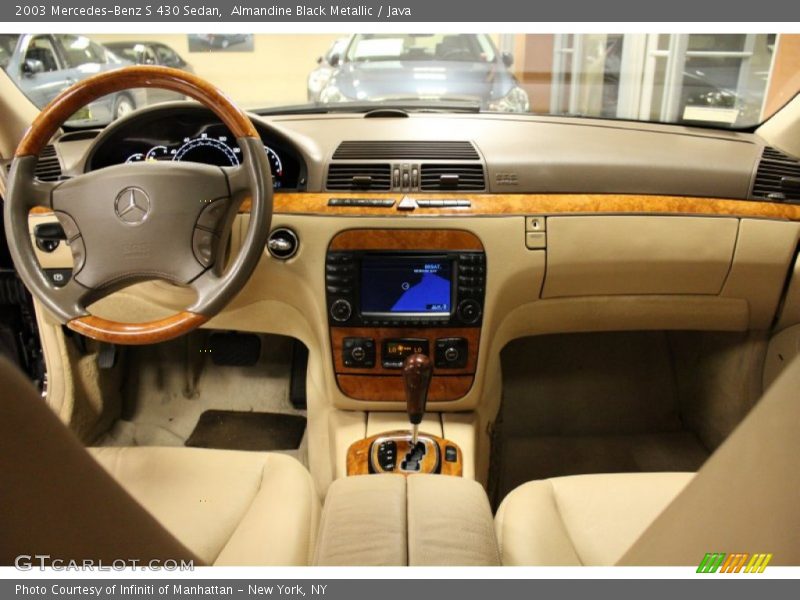 Almandine Black Metallic / Java 2003 Mercedes-Benz S 430 Sedan