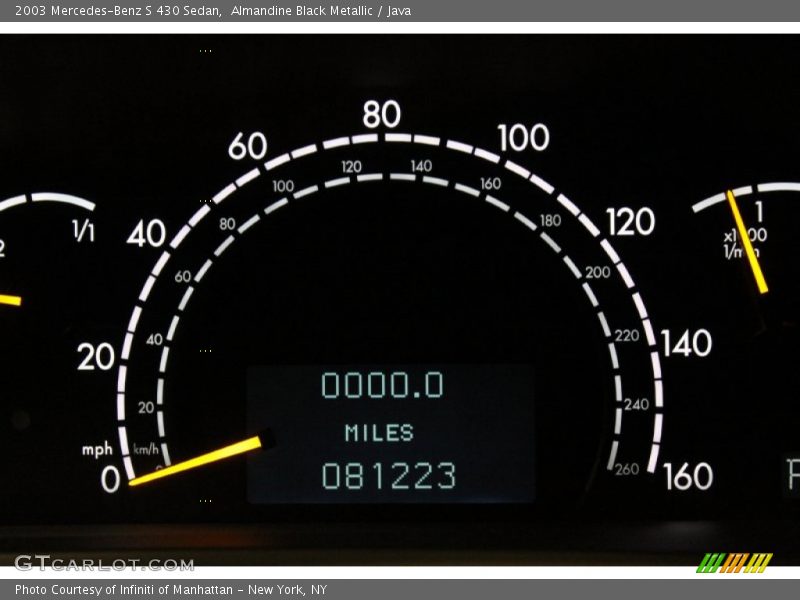 Almandine Black Metallic / Java 2003 Mercedes-Benz S 430 Sedan