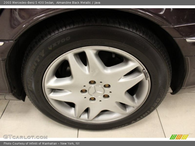 Almandine Black Metallic / Java 2003 Mercedes-Benz S 430 Sedan