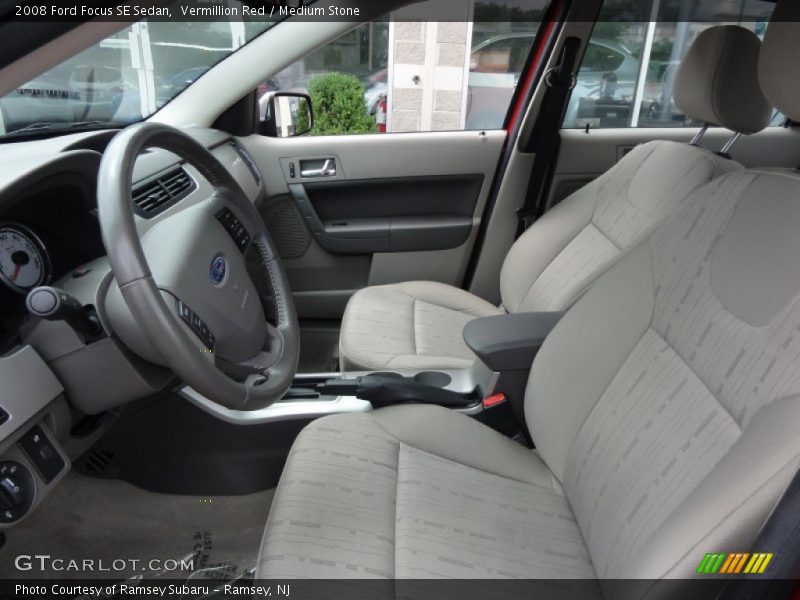 Vermillion Red / Medium Stone 2008 Ford Focus SE Sedan