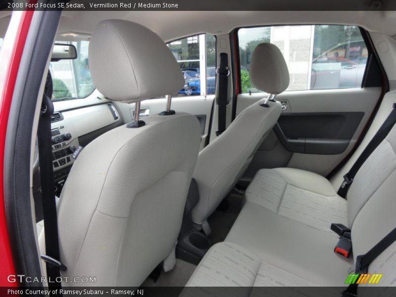 Vermillion Red / Medium Stone 2008 Ford Focus SE Sedan