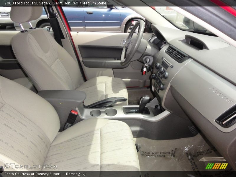 Vermillion Red / Medium Stone 2008 Ford Focus SE Sedan
