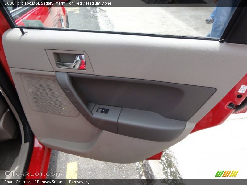 Vermillion Red / Medium Stone 2008 Ford Focus SE Sedan