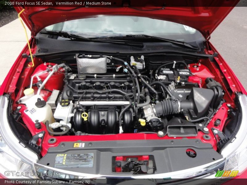 Vermillion Red / Medium Stone 2008 Ford Focus SE Sedan
