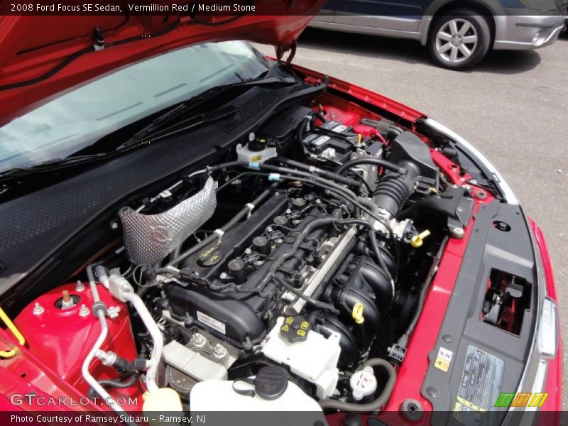 Vermillion Red / Medium Stone 2008 Ford Focus SE Sedan