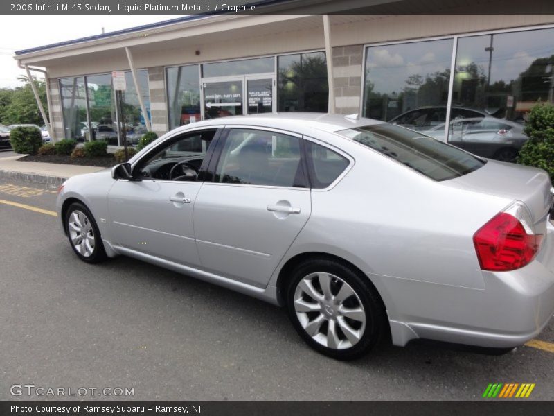 Liquid Platinum Metallic / Graphite 2006 Infiniti M 45 Sedan