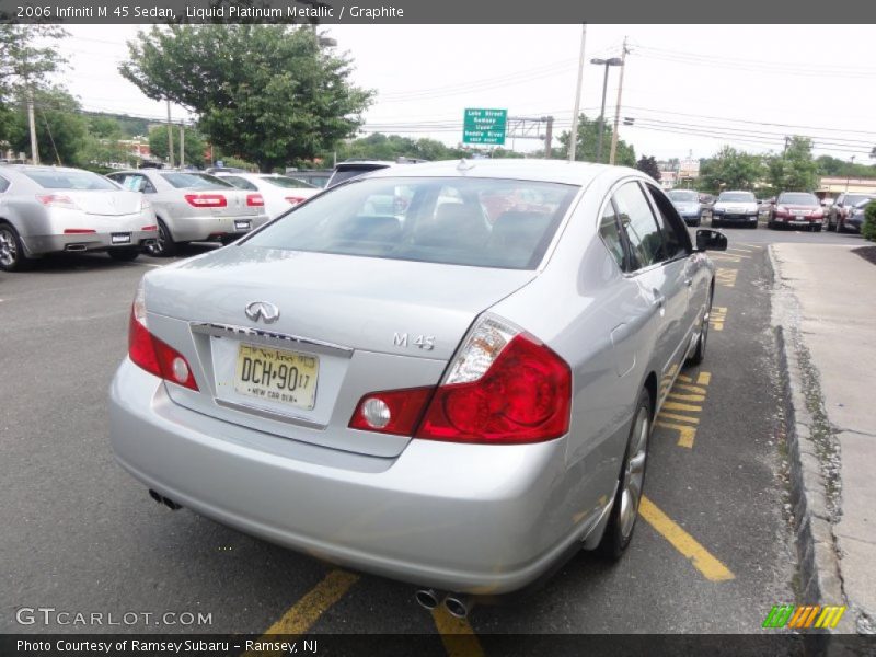 Liquid Platinum Metallic / Graphite 2006 Infiniti M 45 Sedan