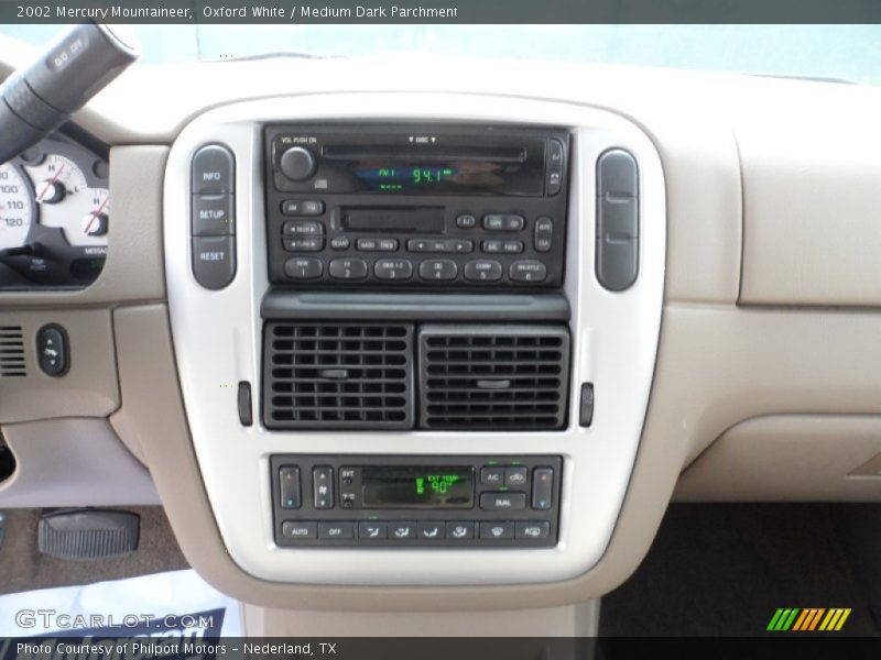 Controls of 2002 Mountaineer 