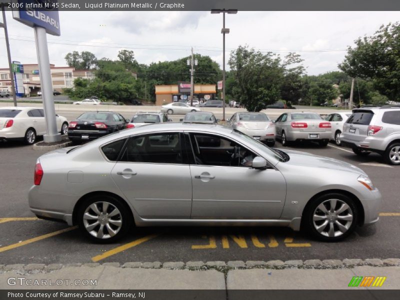 Liquid Platinum Metallic / Graphite 2006 Infiniti M 45 Sedan