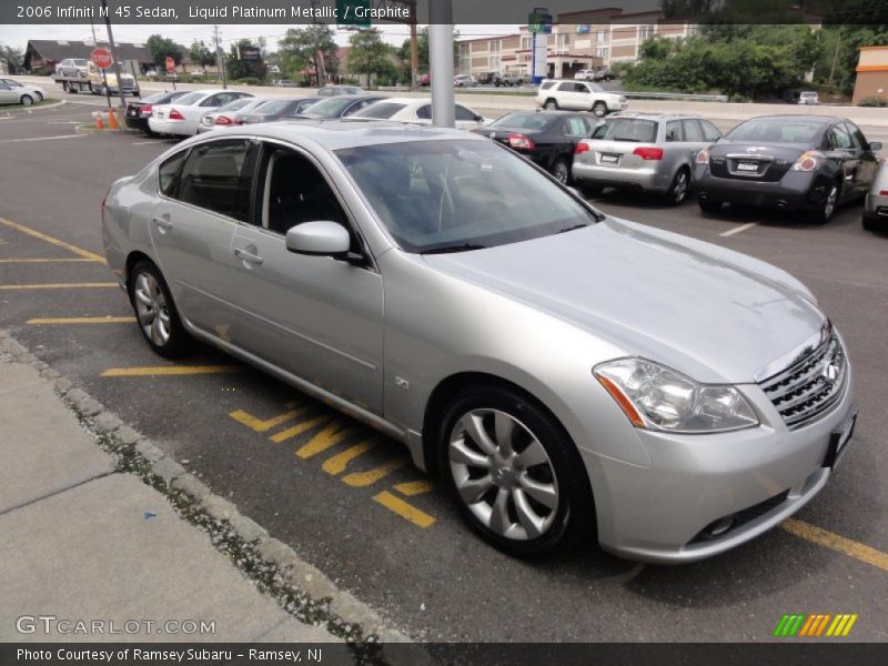 Liquid Platinum Metallic / Graphite 2006 Infiniti M 45 Sedan