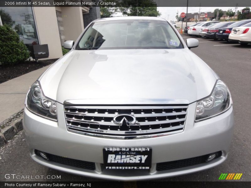 Liquid Platinum Metallic / Graphite 2006 Infiniti M 45 Sedan
