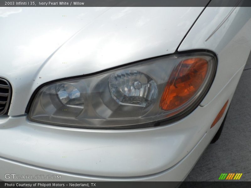 Ivory Pearl White / Willow 2003 Infiniti I 35